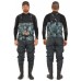 Полукомбинезон Norfin Pilot Bootfoot Camo с сапогами резина